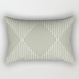 Geo (Linen Sage) Rectangular Pillow