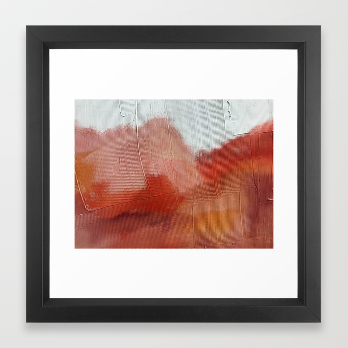 Desert Journey 2 A Textured Abstract Piece In Pinks Reds And