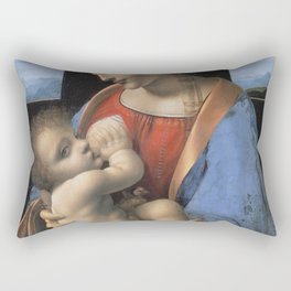 Madonna Litta, Leonardo da Vinci Rectangular Pillow