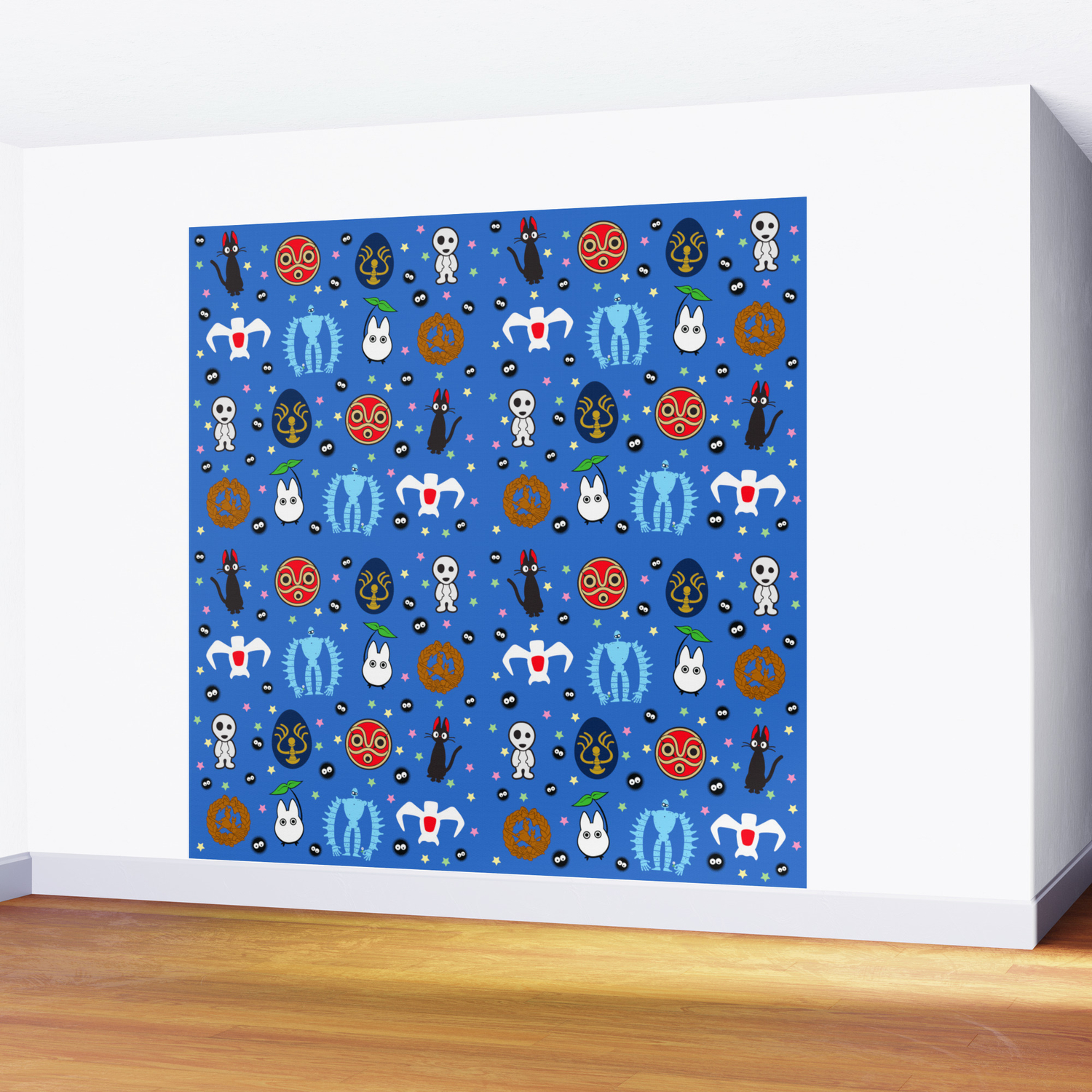 Anime Manga Ghibli Inspired Cute Cheerful Creatures Wall Mural By