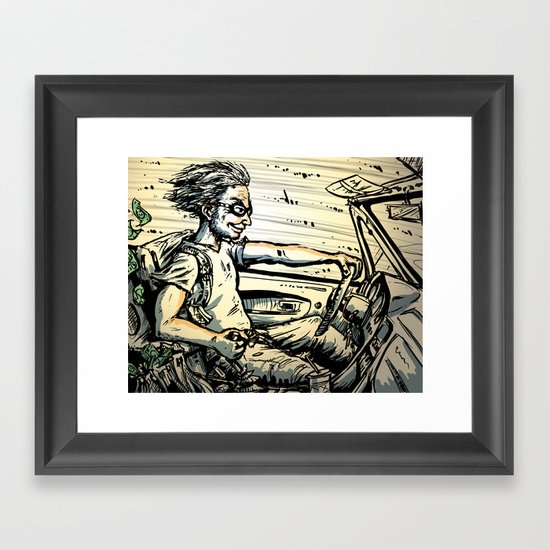 Run for the Border! Framed Art Print