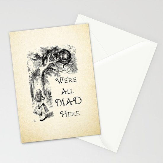 Alice In Wonderland Quote We Re All Mad Here Cheshire Cat