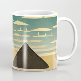 Minimal Pyramid and UFOs Coffee Mug