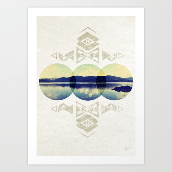 cloud reflect Art Print
