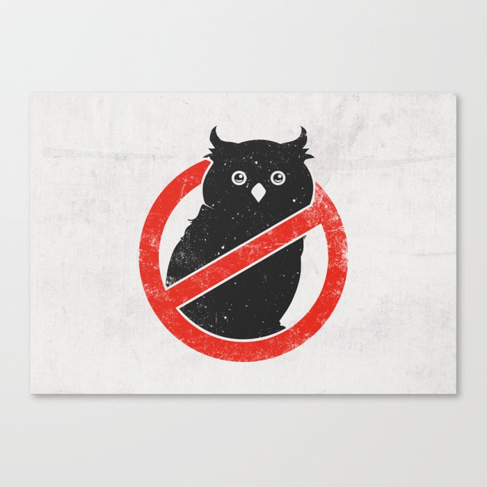 No Owls Canvas Print