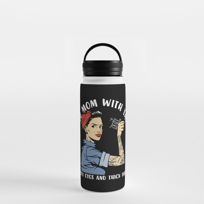 F-bomb Mom With Tattoos Water Bottle