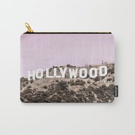 Hollywood Hills Pastel Pink Carry-All Pouch | Pastelpink, Hollywoodsign, Photo, La, Hollywood, Hollywoodhills, Pastelrose, Hollywoodpink, Losangeles 
