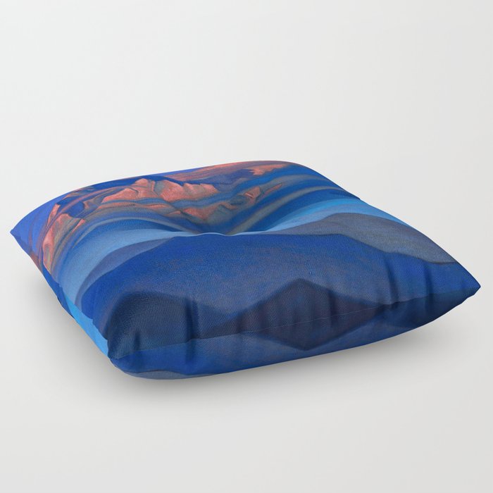  “Kanchenjunga” by Nicholas Roerich Floor Pillow