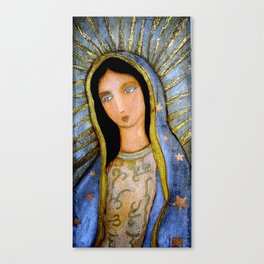 Our Lady of Guadalupe by Flor LArios Canvas Print