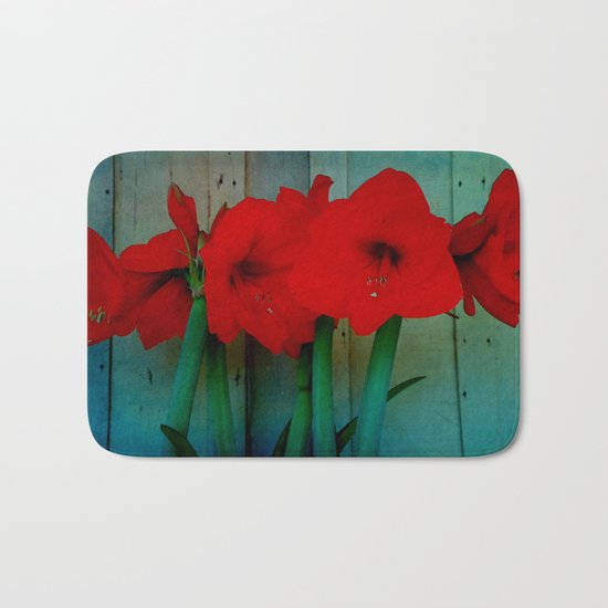 Red Lily Bath Mat