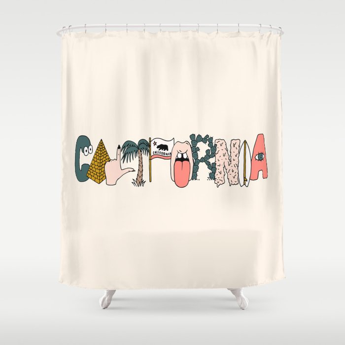California Shower Curtain By Wesleybird Society6