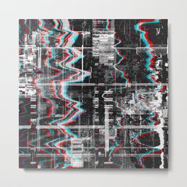 Harmony Corruption Metal Print | Damaged, Glitch, Glitchy, Noise, Digital, Graphicdesign, Broken, Signal, Tv, Abstract 