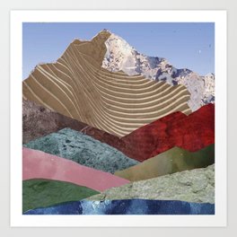 Creamy Mountain (D072) Art Print