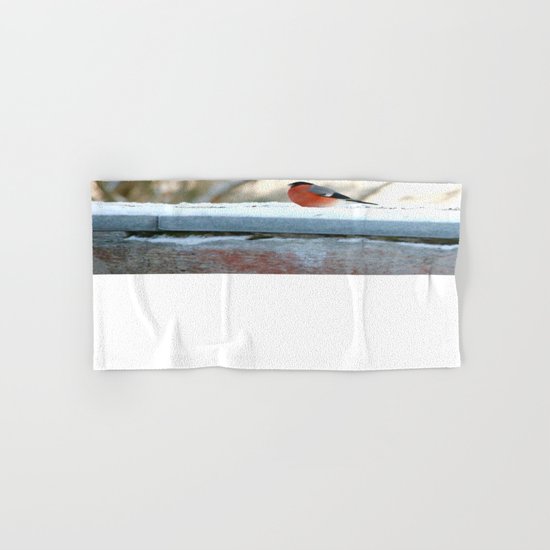 Red Plumage Hand & Bath Towel