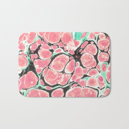Deliciously Marble #society6 Bath Mat
