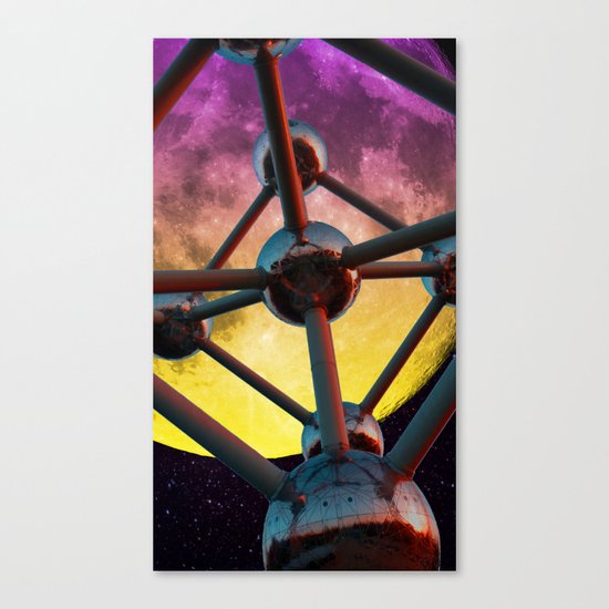 Atomium in space Canvas Print