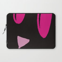 Black Cat Pink Eyes Laptop Sleeve