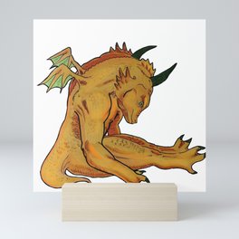 Sad Dragon Mini Art Print