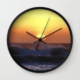 Pacific Ocean Sunset Wall Clock