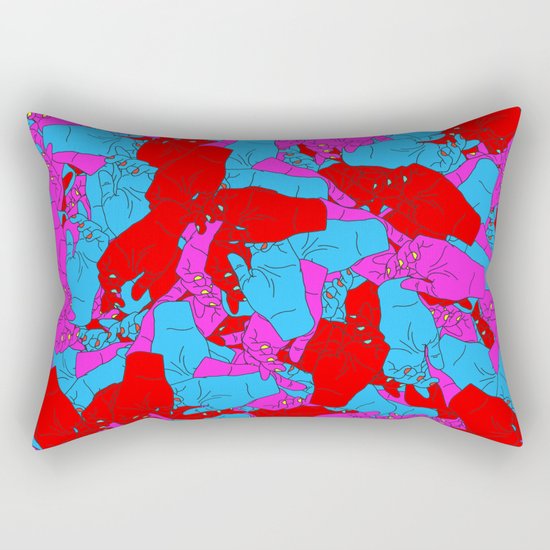 Bed of Hands Rectangular Pillow