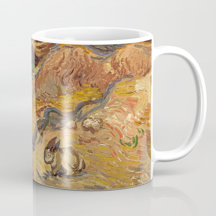 Landscape with Rabbits, 1889 by Vincent van Gogh Coffee Mug