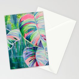 Dripping Palms Stationery Card