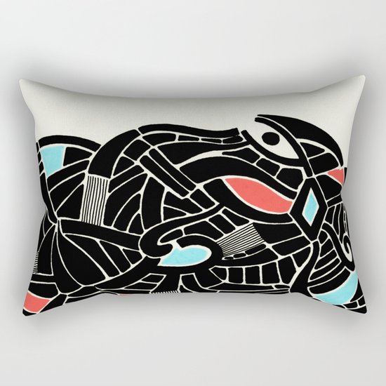 - face for the storm - Rectangular Pillow