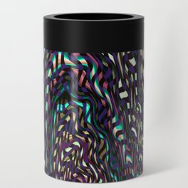 Berry Tones Abstract Line Art Can Cooler