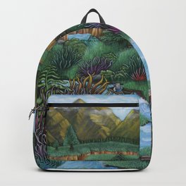 Utopia Backpack | Design, Trippy, Colorful, Art, Artwork, Artlife, Landscape, Artistic, Artlover, Colors 