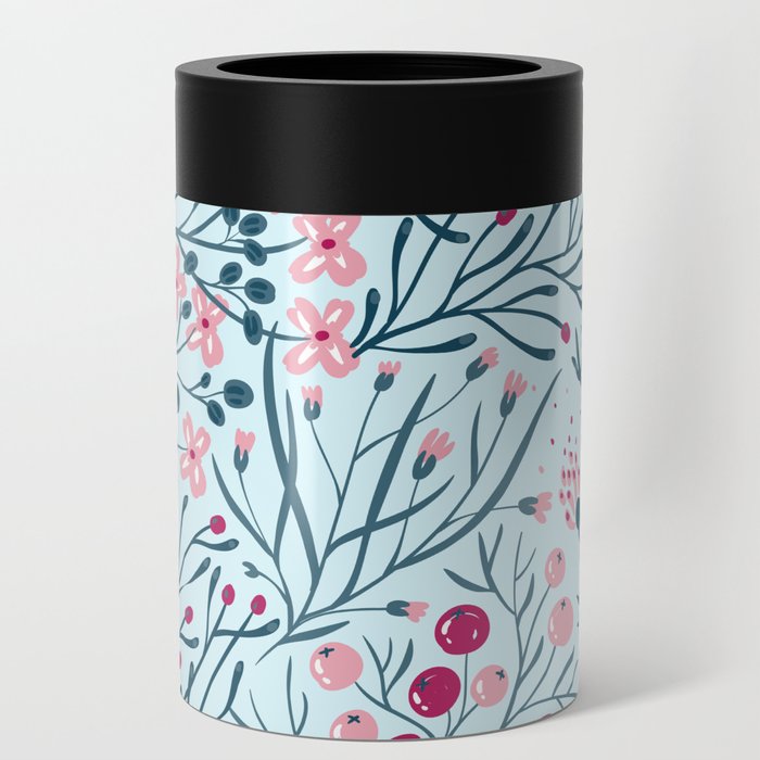 Pink Berry Jungle Can Cooler