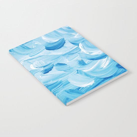 Aqua Abstract Notebook