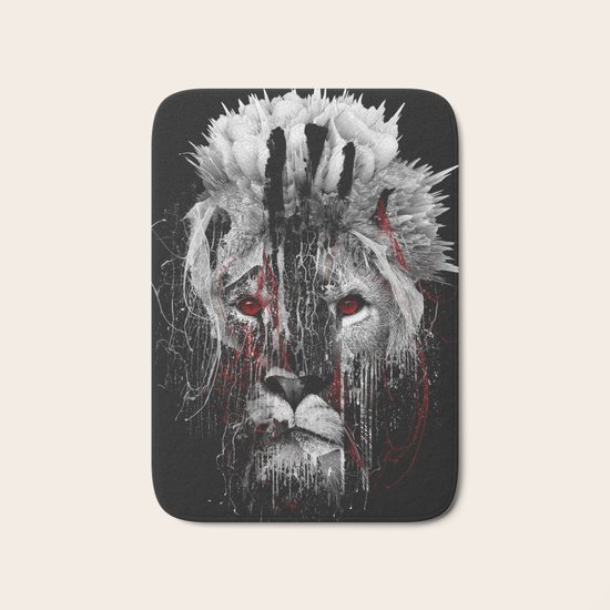 LION - RED EYE Bath Mat