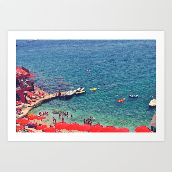 Summers in Capri are what dreams are made of. Art Print