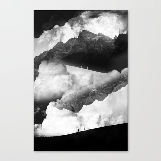 State of black and white isolation Canvas Print