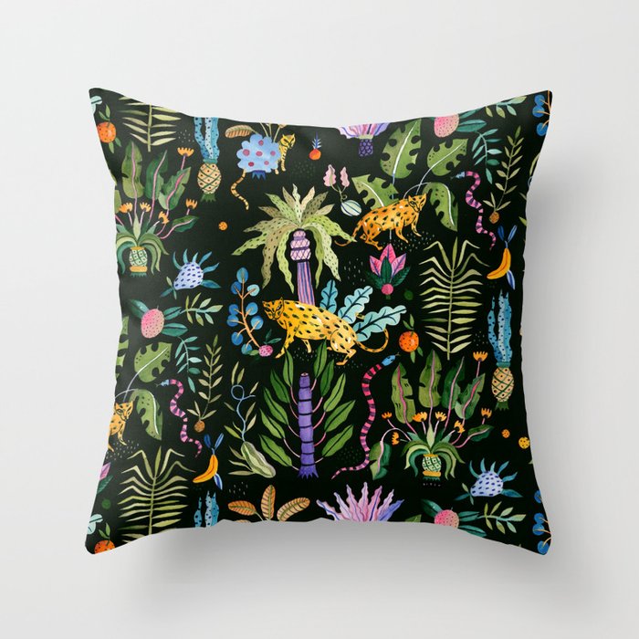 Jungle Throw Pillow by aitchh | Society6