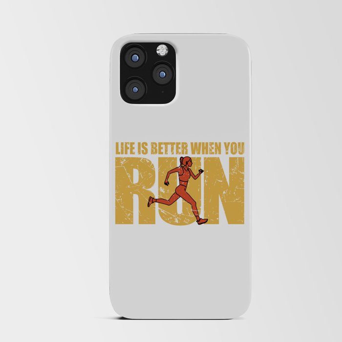 Life Is Better When You Run - Runner Girl iPhone Card Case