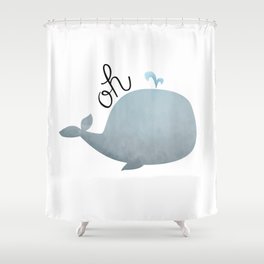 Oh Whale Shower Curtain