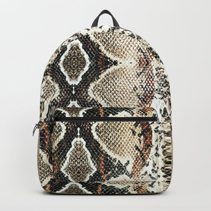 Luxury Snake Print Backpack by stylebytara Society6