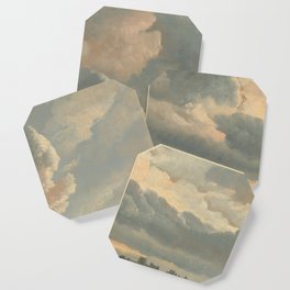 Study of Clouds with a Sunset near Rome, 1786 Coaster