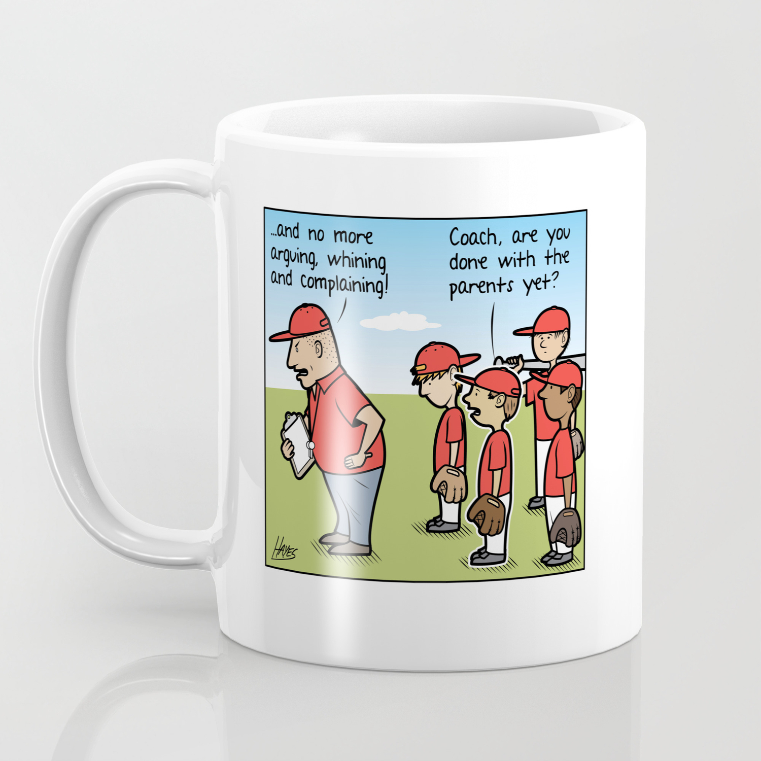 Little League Coach Coffee Mug by ColinHayesArt | Society6