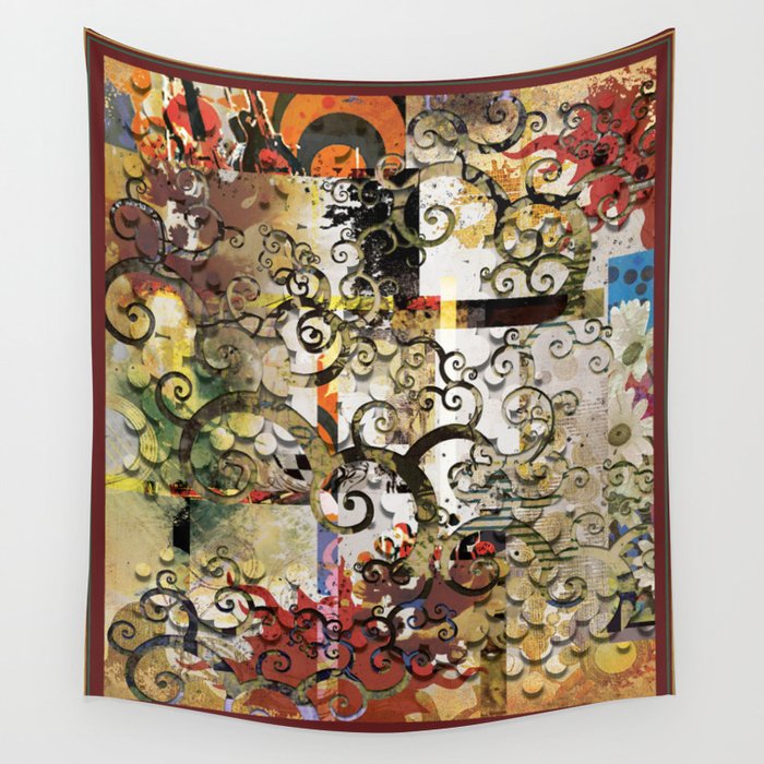 Abstract Tree Of Life Wall Tapestry By Aprilgann Society6