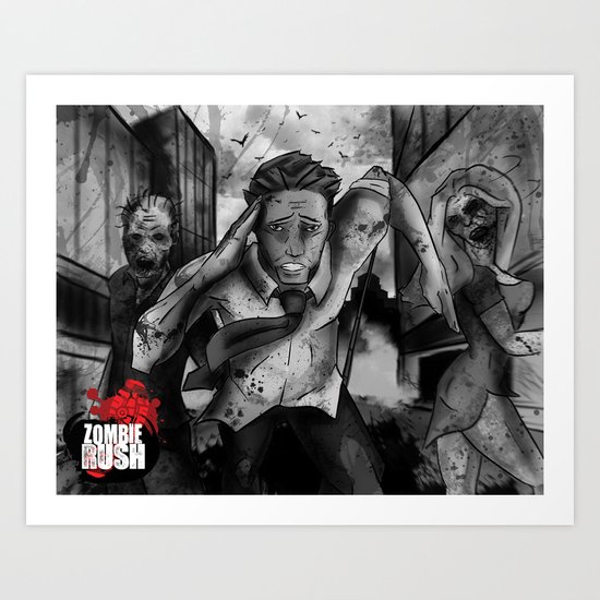 Zombie Rush - Deacon Promo Art Print