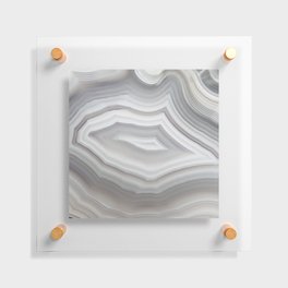 Grey and White Floating Acrylic Print