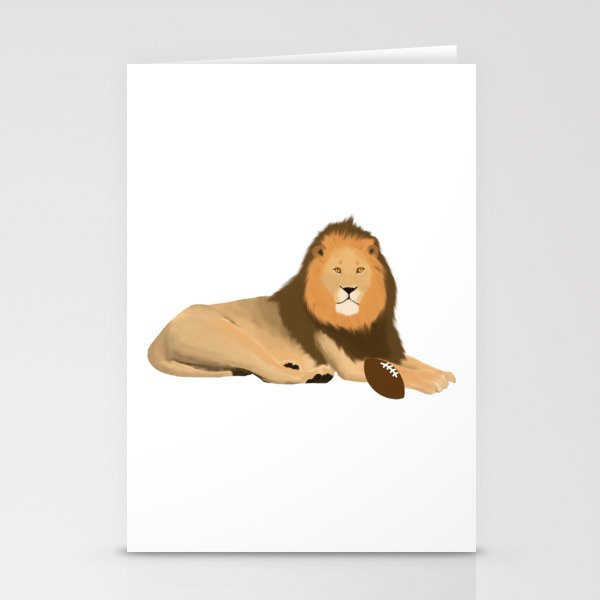 Lion Football Stationery Cards