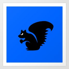 Angry Animals: Squirrel Art Print