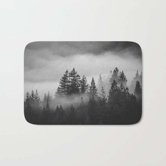 Forest of Fog Bath Mat