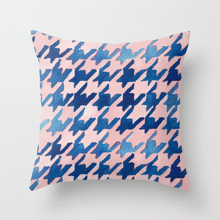 Houndstooth throw sale pillows