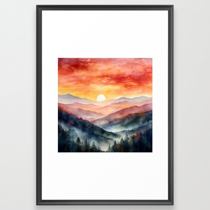 Winter Sun Framed Art Print
