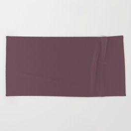 Dark Plum, Solid Color Collection Beach Towel