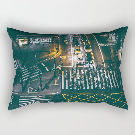 Night walking street 4 Rectangular Pillow